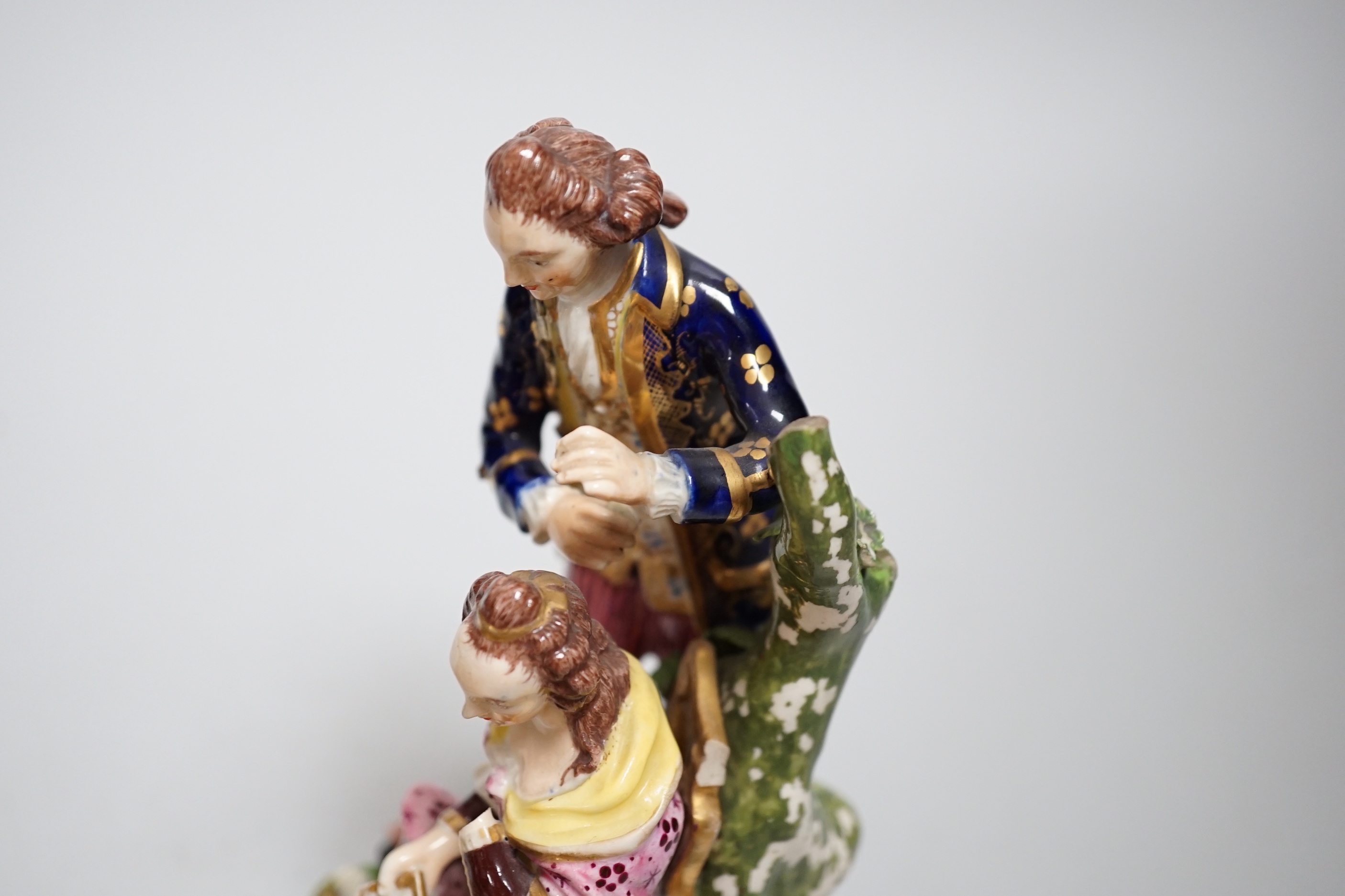 A pair of Bloor Derby figure groups, c.1830, 18cm
